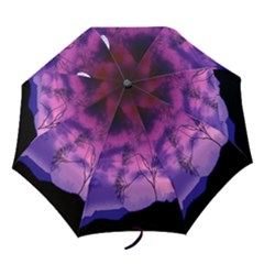 Purple Sky Folding Umbrellas by Nexatart