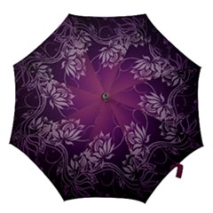 Purple Lotus Hook Handle Umbrellas (large) by Nexatart