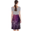 Purple Lotus Midi Beach Skirt View2