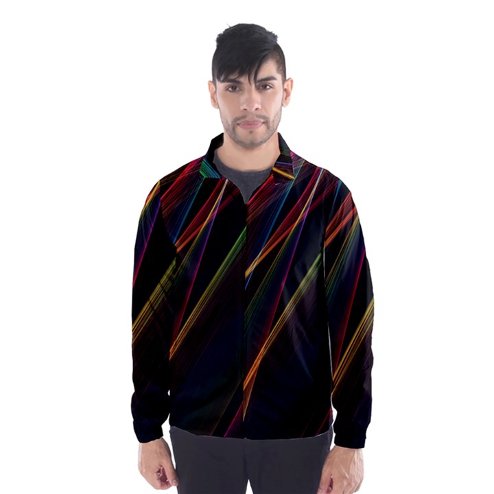 Rainbow Ribbons Wind Breaker (Men)