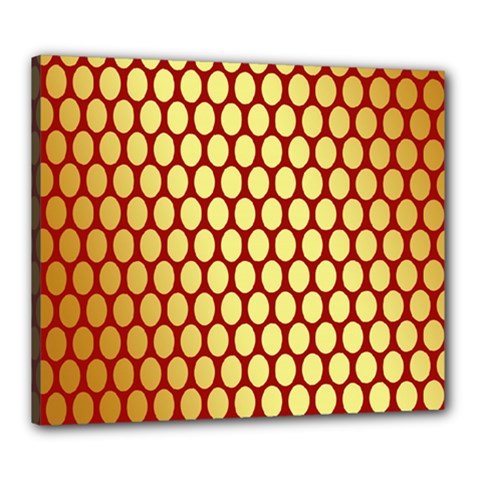 Red And Gold Effect Backing Paper Canvas 24  X 20  by Nexatart