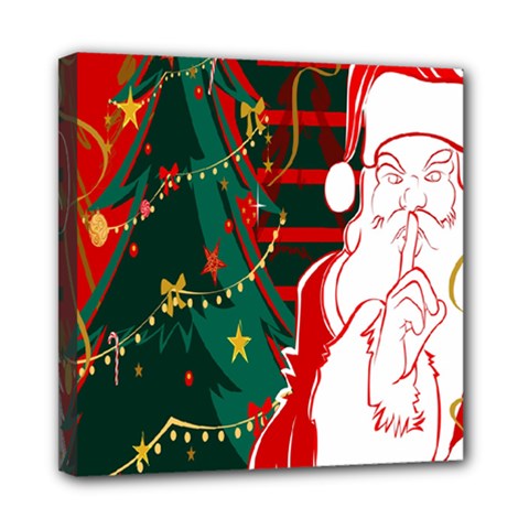Santa Clause Xmas Mini Canvas 8  X 8  by Nexatart