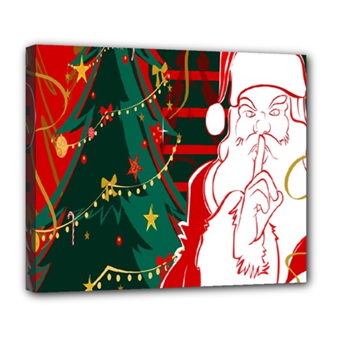 Santa Clause Xmas Deluxe Canvas 24  X 20   by Nexatart