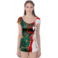 Santa Clause Xmas Boyleg Leotard  by Nexatart