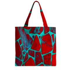 Red Marble Background Zipper Grocery Tote Bag by Nexatart