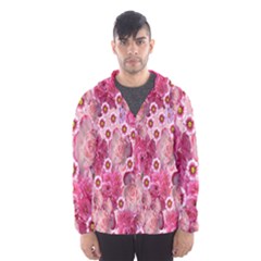 Roses Flowers Rose Blooms Nature Hooded Wind Breaker (Men)