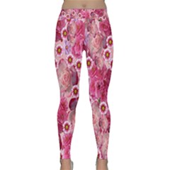 Roses Flowers Rose Blooms Nature Classic Yoga Leggings