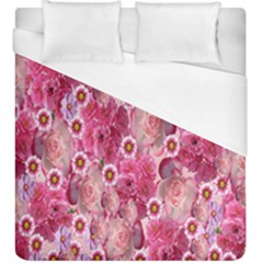 Roses Flowers Rose Blooms Nature Duvet Cover (King Size)