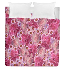 Roses Flowers Rose Blooms Nature Duvet Cover Double Side (Queen Size)