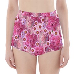 Roses Flowers Rose Blooms Nature High-Waisted Bikini Bottoms