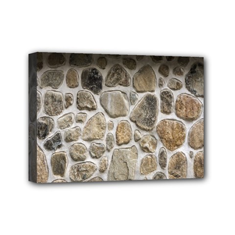 Roof Tile Damme Wall Stone Mini Canvas 7  X 5  by Nexatart