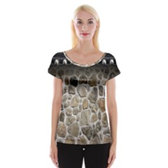 Roof Tile Damme Wall Stone Women s Cap Sleeve Top by Nexatart