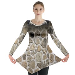 Roof Tile Damme Wall Stone Long Sleeve Tunic  by Nexatart