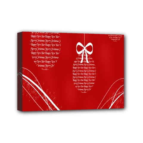 Simple Merry Christmas Mini Canvas 7  X 5  by Nexatart