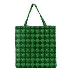 Snowflakes Square Grocery Tote Bag by Nexatart