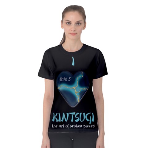 I Love Kintsugi Women s Sport Mesh Tee by Tatami