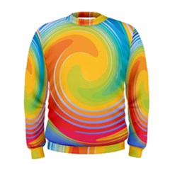 Rainbow Swirl Men s Sweatshirt