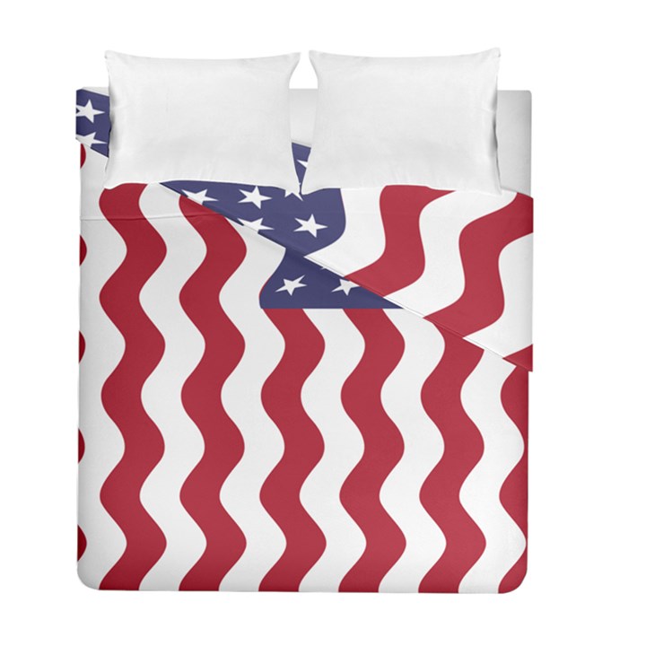 American Flag Duvet Cover Double Side (Full/ Double Size)