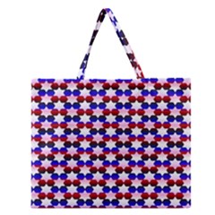 Star Pattern Zipper Large Tote Bag by Nexatart