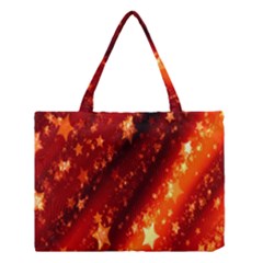 Star Christmas Pattern Texture Medium Tote Bag by Nexatart