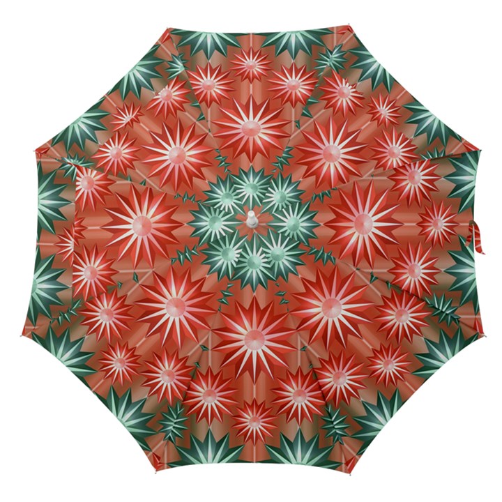 Stars Patterns Christmas Background Seamless Straight Umbrellas