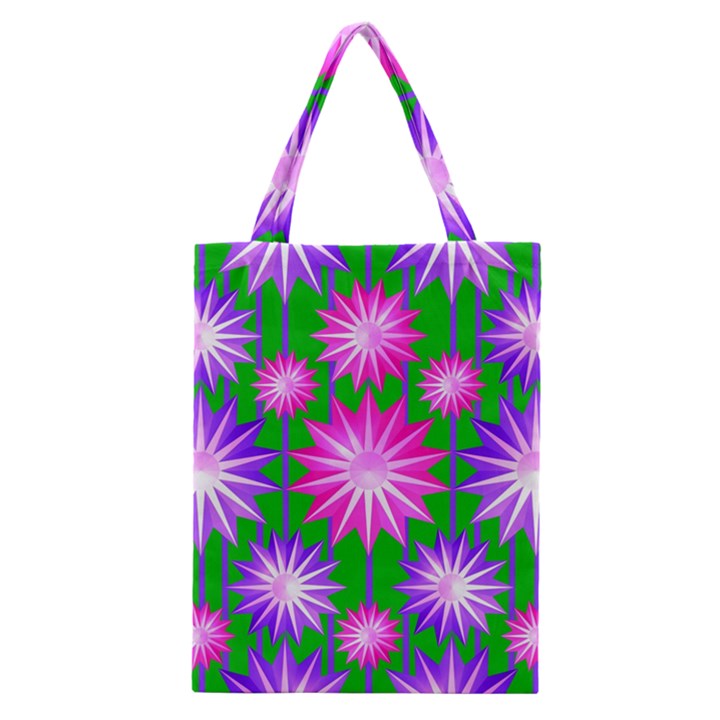 Stars Patterns Christmas Background Seamless Classic Tote Bag