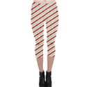 Stripes Striped Design Pattern Capri Leggings  View1