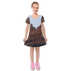 Store Harrods London Kids  Short Sleeve Velvet Dress by Nexatart