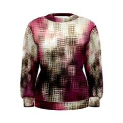 Stylized Rose Pattern Paper, Cream And Black Women s Sweatshirt by Nexatart