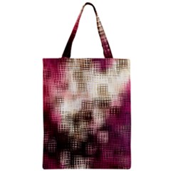 Stylized Rose Pattern Paper, Cream And Black Zipper Classic Tote Bag by Nexatart