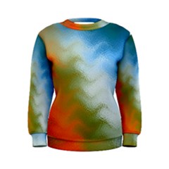 Texture Glass Colors Rainbow Women s Sweatshirt by Nexatart