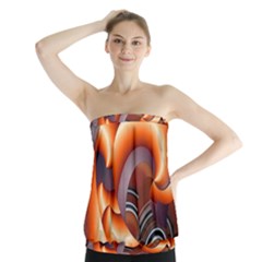 The Touch Digital Art Strapless Top by Nexatart