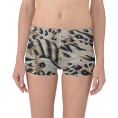 Tiger Animal Fabric Patterns Boyleg Bikini Bottoms