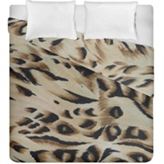 Tiger Animal Fabric Patterns Duvet Cover Double Side (king Size) by Nexatart