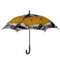Umbrella Yellow Black White Hook Handle Umbrellas (Medium) View3