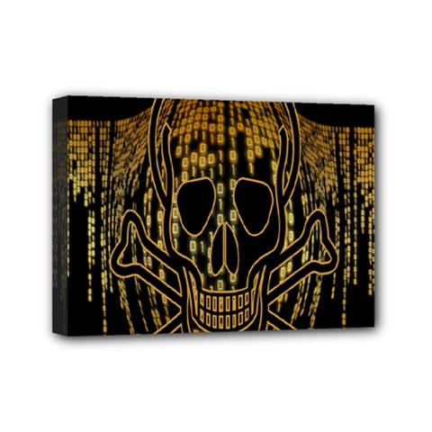 Virus Computer Encryption Trojan Mini Canvas 7  X 5  by Nexatart