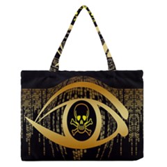 Virus Computer Encryption Trojan Medium Zipper Tote Bag