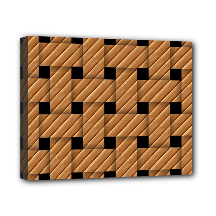 Wood Texture Weave Pattern Canvas 10  x 8 