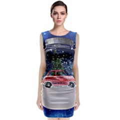 Winter Snow Ball Snow Cold Fun Classic Sleeveless Midi Dress by Nexatart