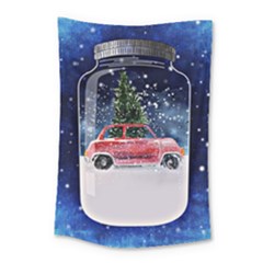 Winter Snow Ball Snow Cold Fun Small Tapestry by Nexatart