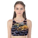 Worker Bees On Honeycomb Tank Bikini Top View1