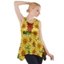 Sunflowers Flowers Abstract Side Drop Tank Tunic View1