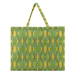 Ornate Modern Noveau Zipper Large Tote Bag by dflcprints