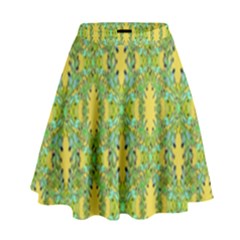 Ornate Modern Noveau High Waist Skirt by dflcprintsclothing