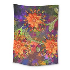 Abstract Flowers Floral Decorative Medium Tapestry