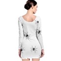 Animals Arachnophobia Seamless Long Sleeve Velvet Bodycon Dress View2