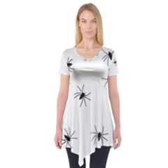 Animals Arachnophobia Seamless Short Sleeve Tunic 