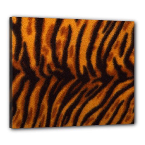 Animal Background Cat Cheetah Coat Canvas 24  X 20  by Amaryn4rt