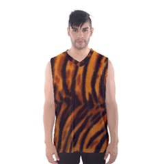 Animal Background Cat Cheetah Coat Men s Basketball Tank Top by Amaryn4rt