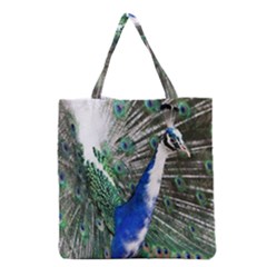 Animal Photography Peacock Bird Grocery Tote Bag by Amaryn4rt